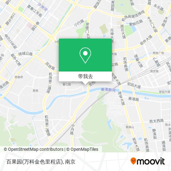 百果园(万科金色里程店)地图