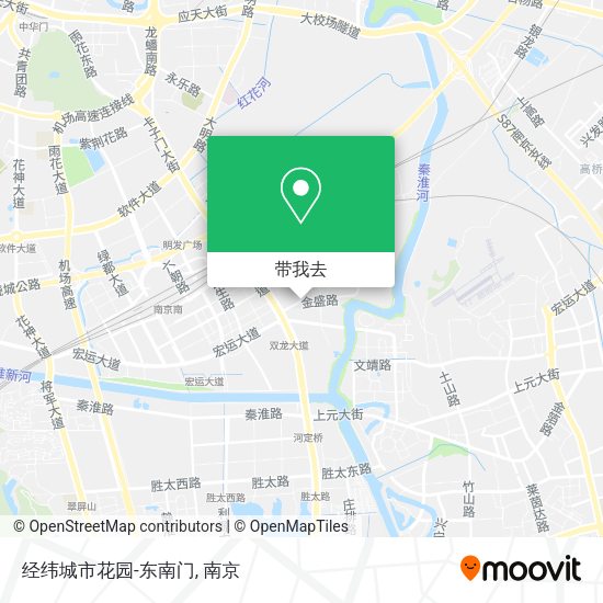 经纬城市花园-东南门地图