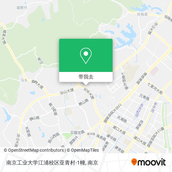 南京工业大学江浦校区亚青村-1幢地图
