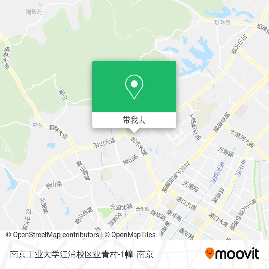 南京工业大学江浦校区亚青村-1幢地图