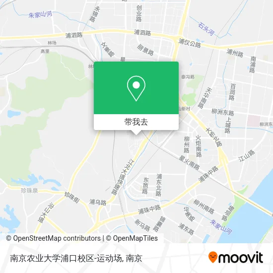 南京农业大学浦口校区-运动场地图