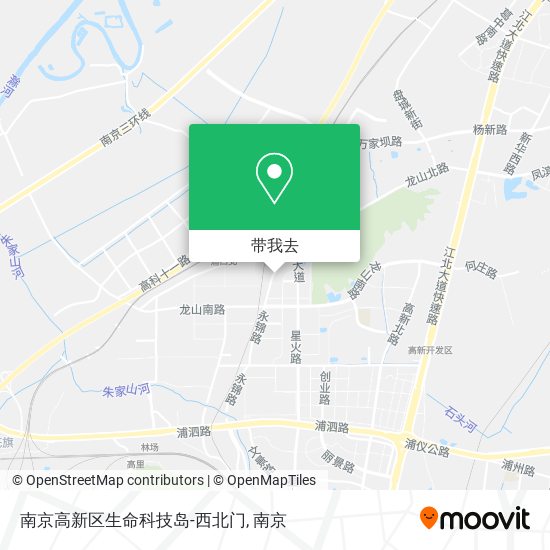 南京高新区生命科技岛-西北门地图