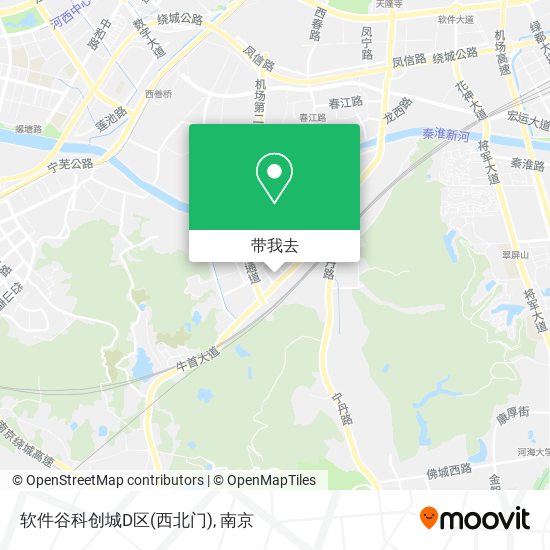 软件谷科创城D区(西北门)地图