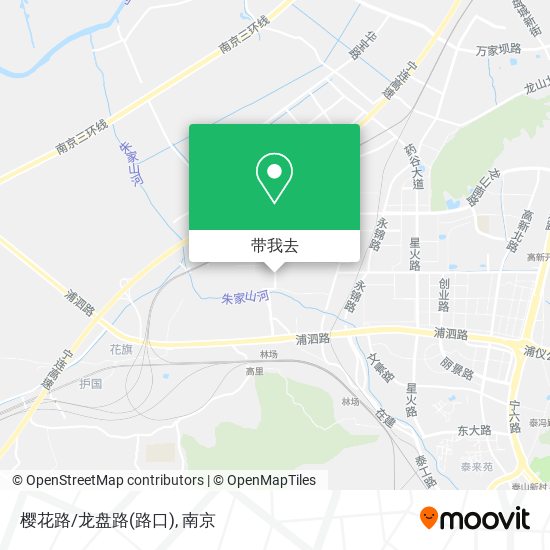 樱花路/龙盘路(路口)地图