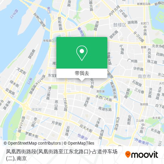 凤凰西街路段(凤凰街路至江东北路口)-占道停车场(二)地图