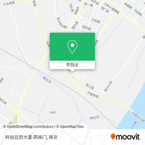 科创总部大厦-西南门地图