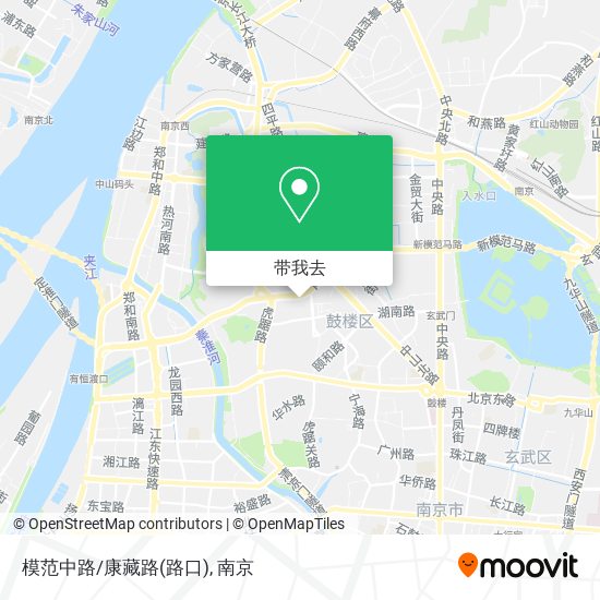 模范中路/康藏路(路口)地图