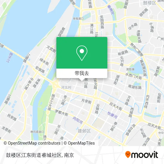 鼓楼区江东街道睿城社区地图