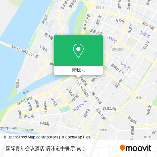 国际青年会议酒店·后味道中餐厅地图