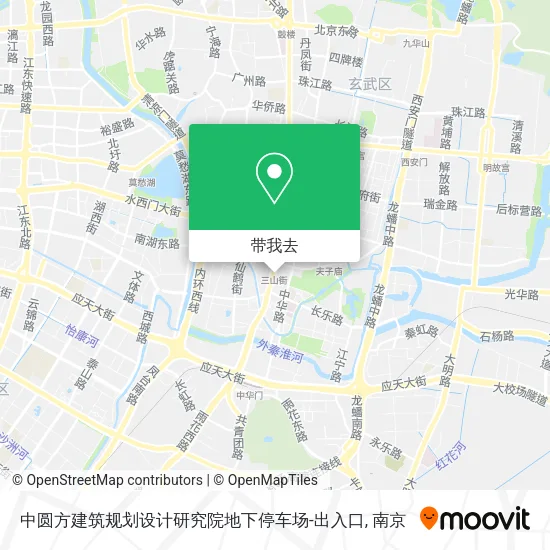 中圆方建筑规划设计研究院地下停车场-出入口地图