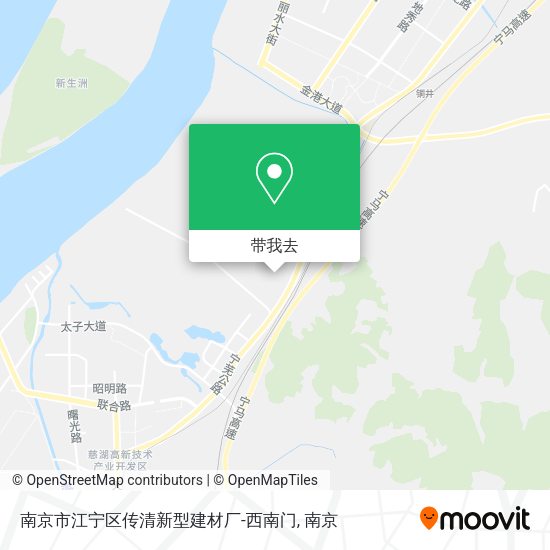 南京市江宁区传清新型建材厂-西南门地图
