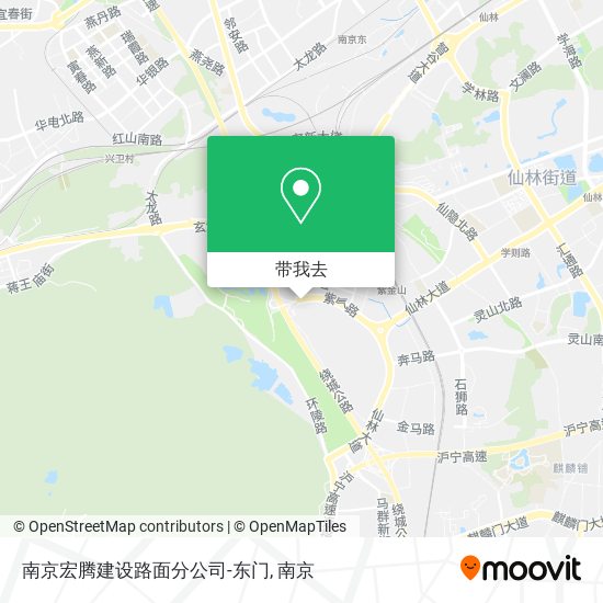 南京宏腾建设路面分公司-东门地图