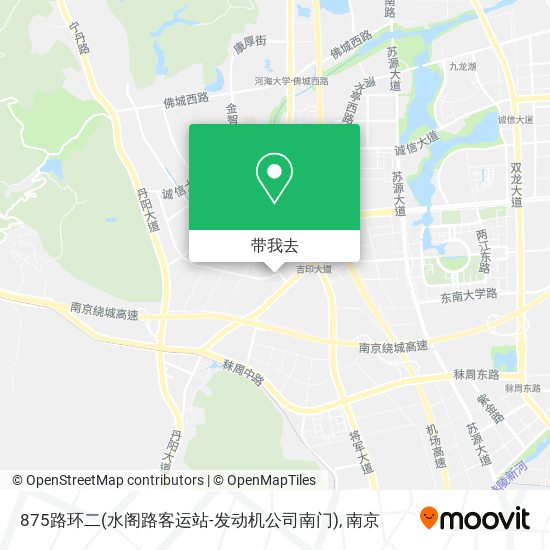 875路环二(水阁路客运站-发动机公司南门)地图