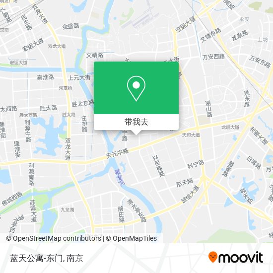蓝天公寓-东门地图