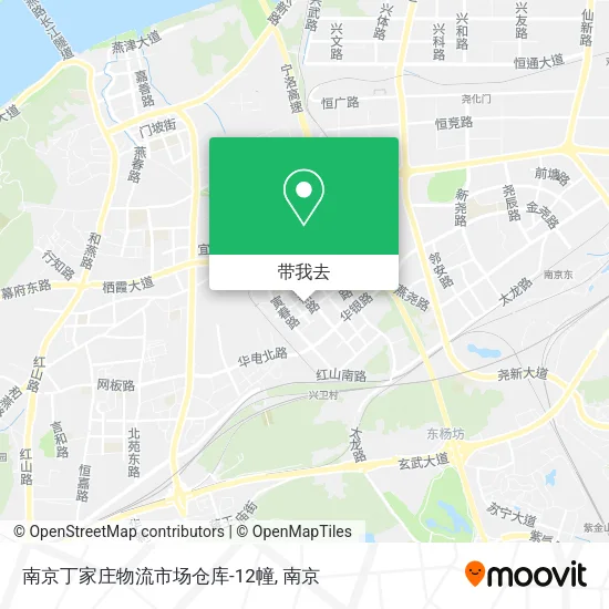 南京丁家庄物流市场仓库-12幢地图