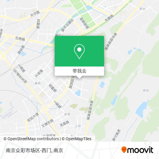 南京众彩市场区-西门地图