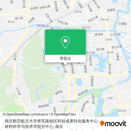 南京航空航天大学将军路校区科技成果转化服务中心材料科学与技术学院分中心地图