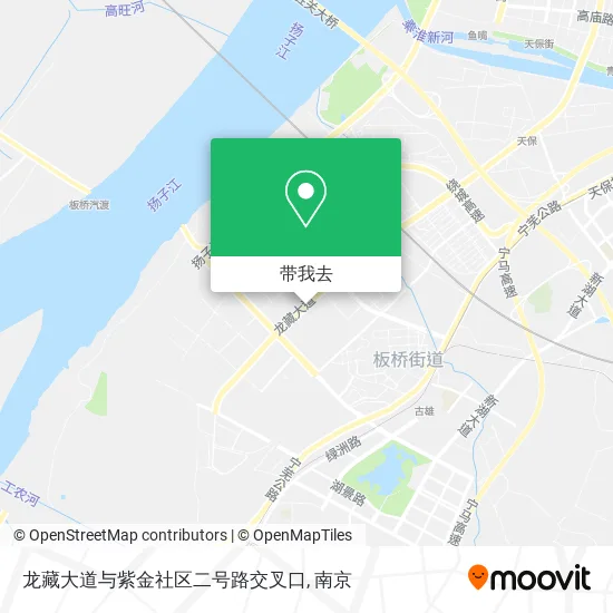 龙藏大道与紫金社区二号路交叉口地图