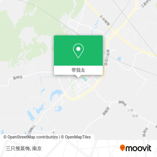 三只熊装饰地图