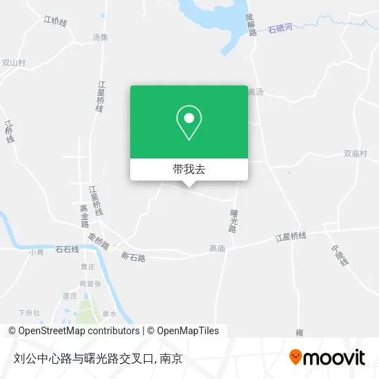 刘公中心路与曙光路交叉口地图