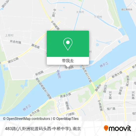 483路(八卦洲轮渡码头西-中桥中学)地图