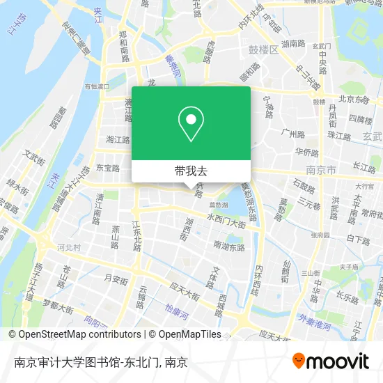 南京审计大学图书馆-东北门地图