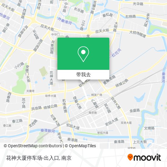 花神大厦停车场-出入口地图