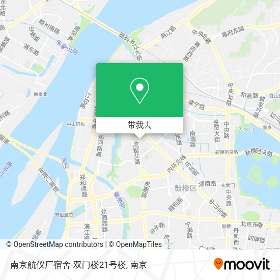 南京航仪厂宿舍-双门楼21号楼地图