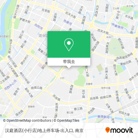 汉庭酒店(小行店)地上停车场-出入口地图