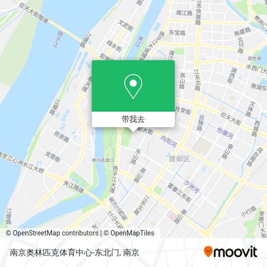 南京奥林匹克体育中心-东北门地图
