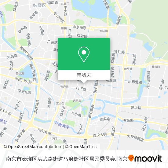 南京市秦淮区洪武路街道马府街社区居民委员会地图