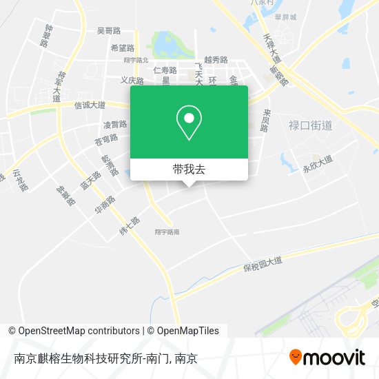 南京麒榕生物科技研究所-南门地图