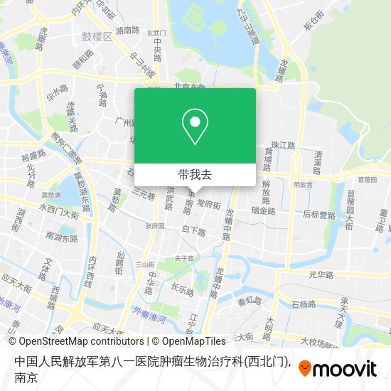 中国人民解放军第八一医院肿瘤生物治疗科(西北门)地图