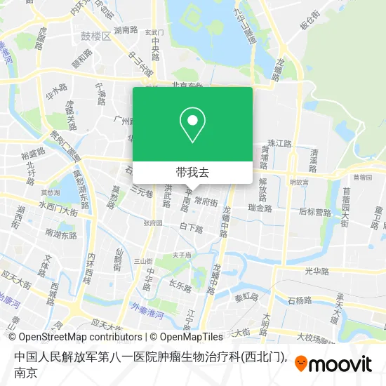 中国人民解放军第八一医院肿瘤生物治疗科(西北门)地图