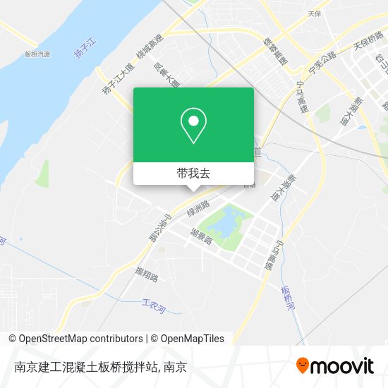 南京建工混凝土板桥搅拌站地图