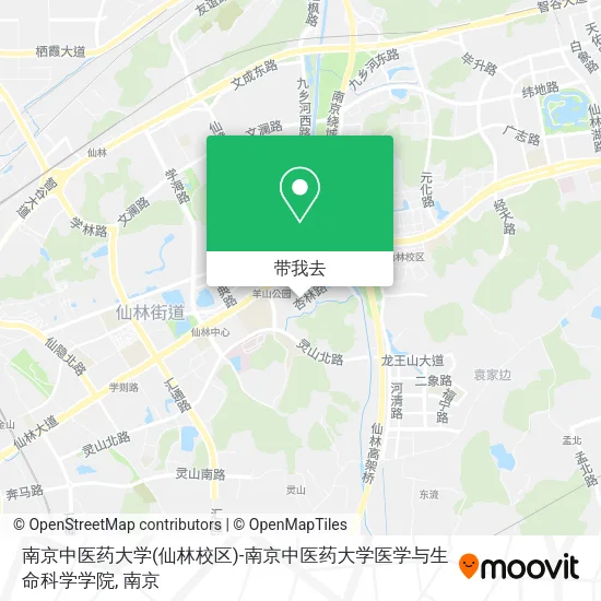 南京中医药大学(仙林校区)-南京中医药大学医学与生命科学学院地图