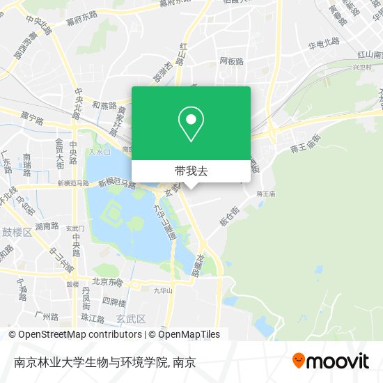 南京林业大学生物与环境学院地图
