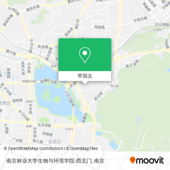 南京林业大学生物与环境学院-西北门地图