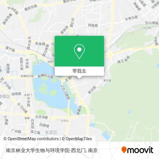 南京林业大学生物与环境学院-西北门地图
