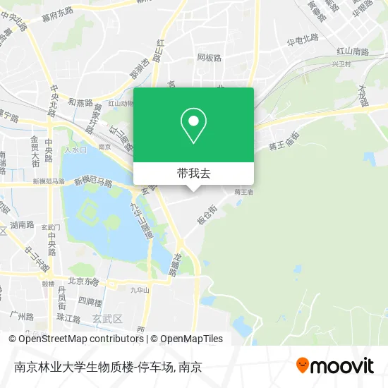 南京林业大学生物质楼-停车场地图