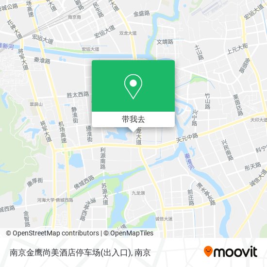 南京金鹰尚美酒店停车场(出入口)地图