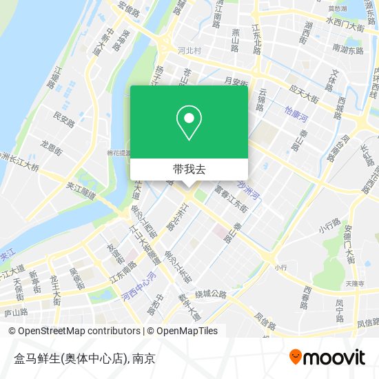 盒马鲜生(奥体中心店)地图