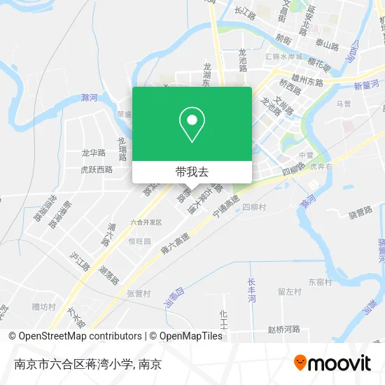 南京市六合区蒋湾小学地图