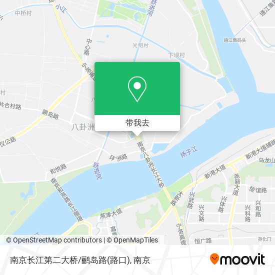南京长江第二大桥/鹂岛路(路口)地图