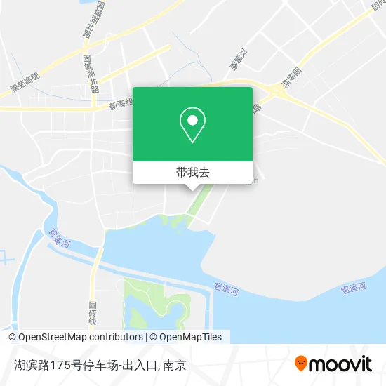 湖滨路175号停车场-出入口地图