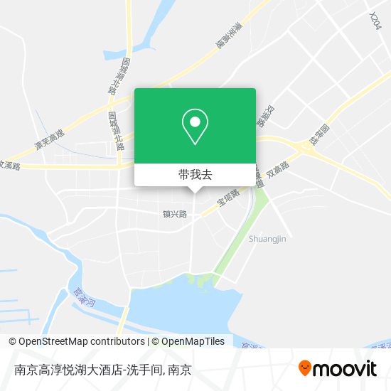 南京高淳悦湖大酒店-洗手间地图