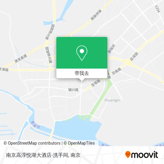 南京高淳悦湖大酒店-洗手间地图