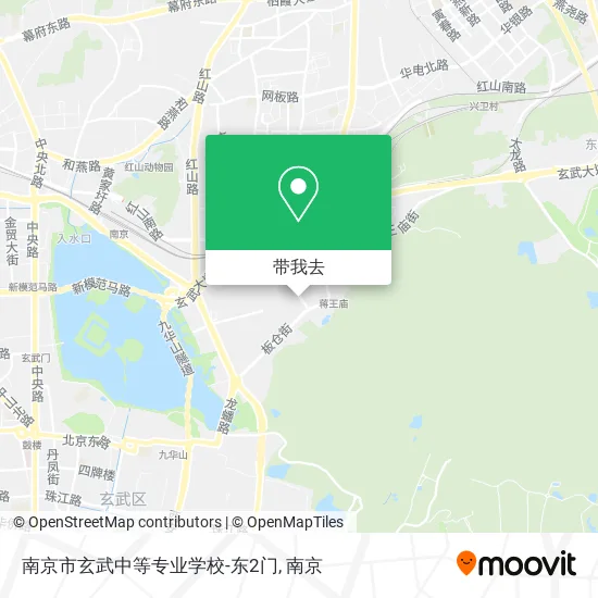 南京市玄武中等专业学校-东2门地图