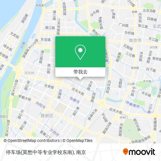 停车场(莫愁中等专业学校东南)地图