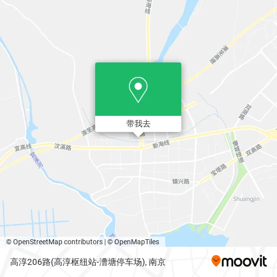 高淳206路(高淳枢纽站-漕塘停车场)地图